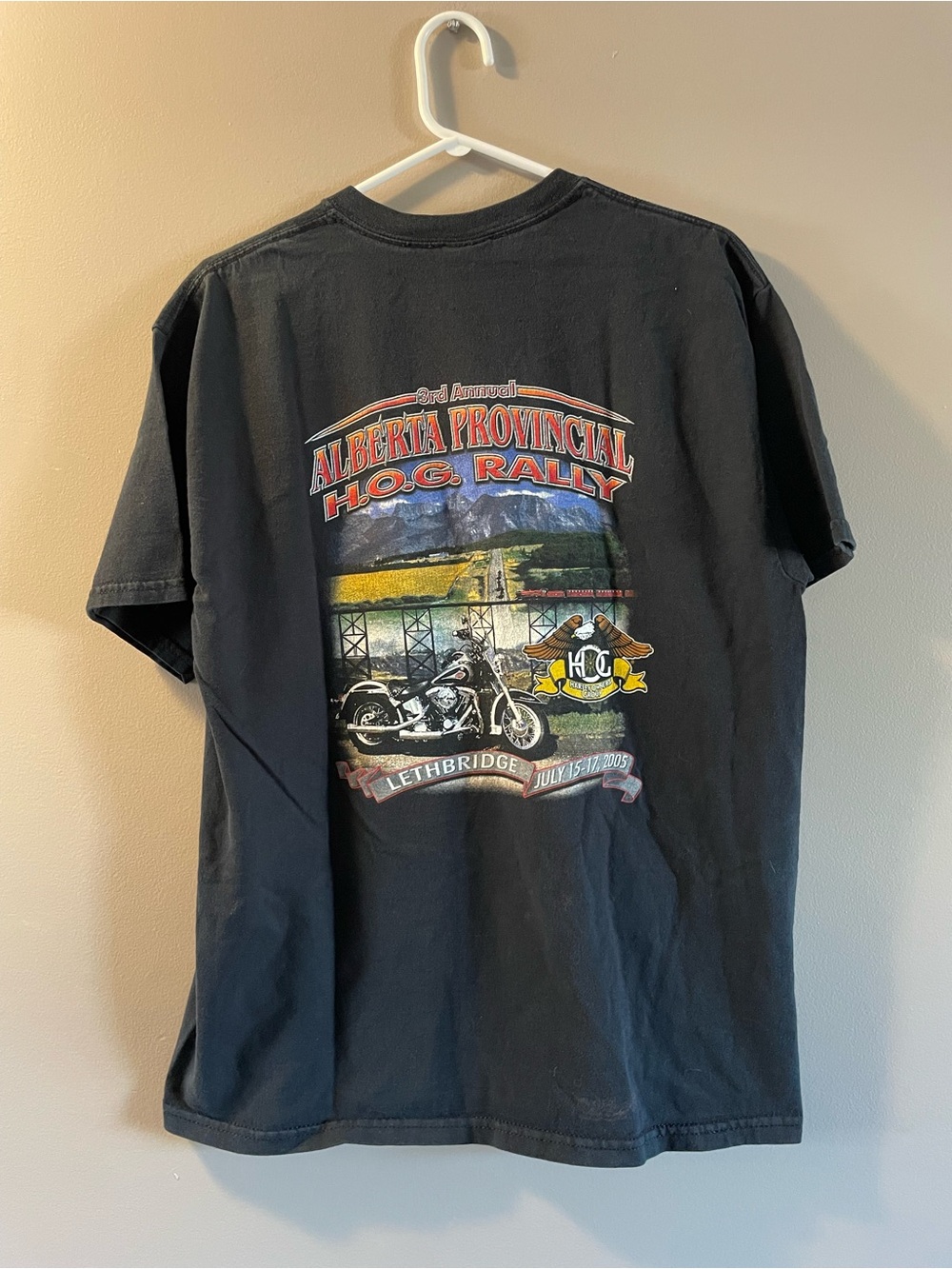 Harley-Davidson Black Short-Sleeve Alberta Provincial H.O.G. Rally Tee